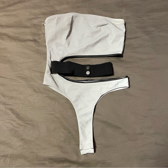 I.AM.GIA Nasha Bodysuit in Silver Reflective - Picture 4 of 9